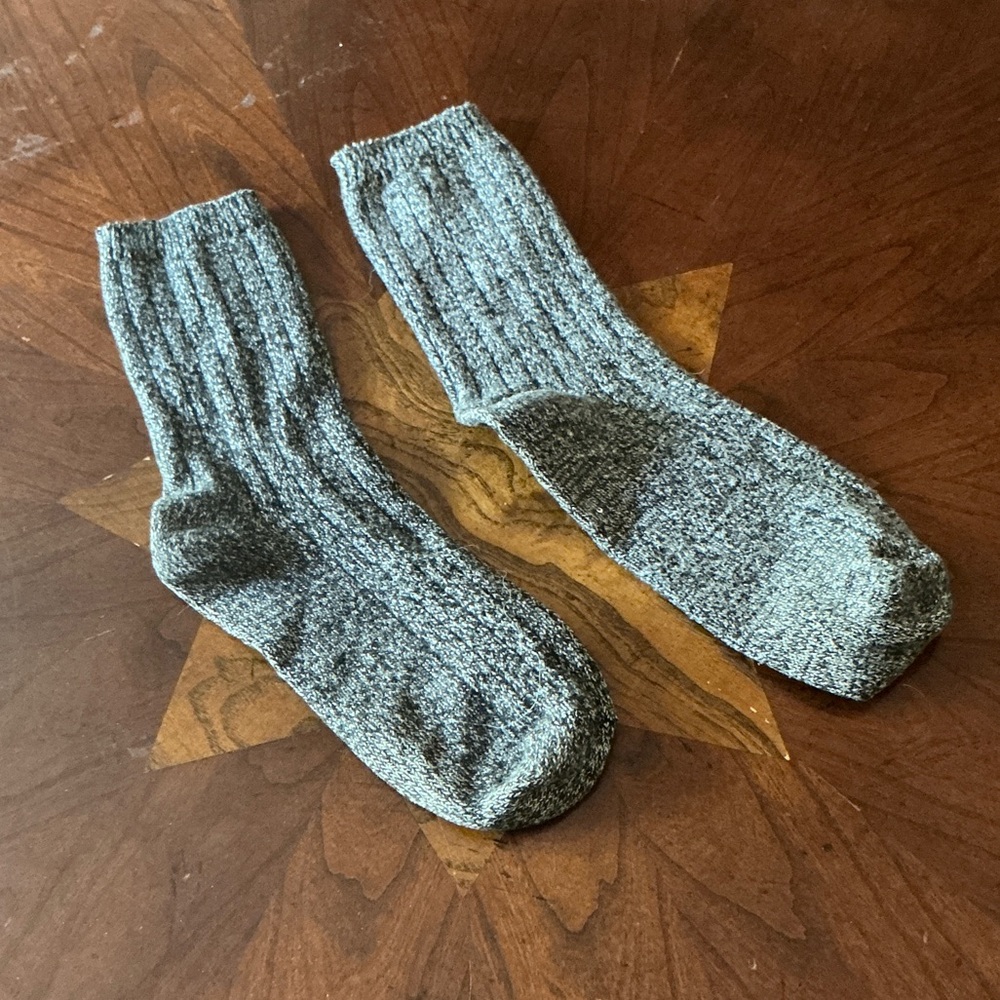 Textured Gray Men's Socks - Picture 2 of 2